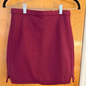 Burgundy Women's Skirt